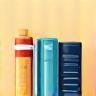 Icon representing a digital book or catalog.